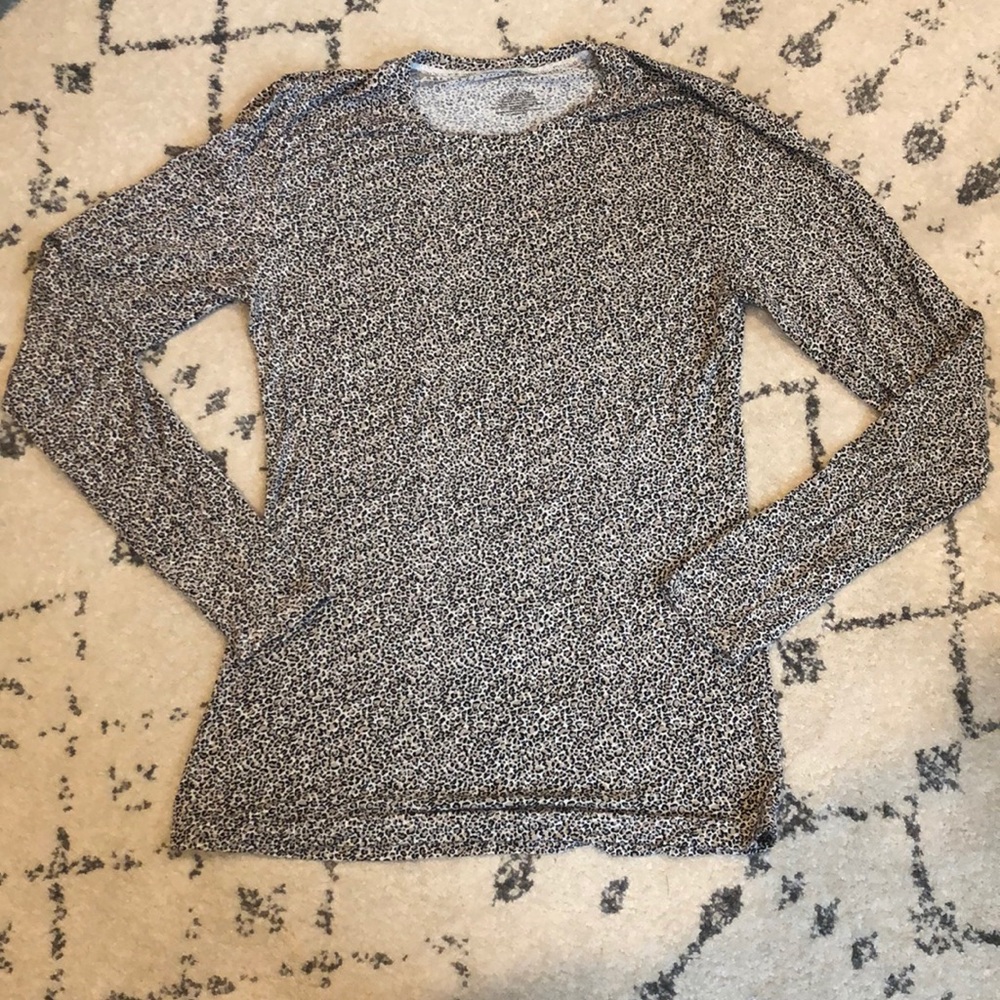 Cuddl Duds Leopard Print Shirt